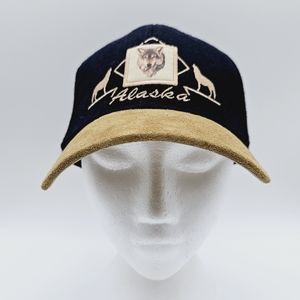 PURE ALASKA | "Alaska" wolf suede brim & wool blend cap hat